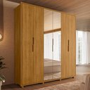 Ver imagem 2 de Guarda Roupa Casal Matisse 6 Portas Cumaru com Espelho - Madetec