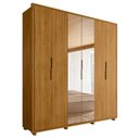 Ver imagem 1 de Guarda Roupa Casal Matisse 6 Portas Cumaru com Espelho - Madetec