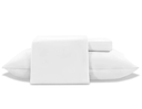 Ver imagem 1 de Jogo de Cama 3 Peças 300 Fios Toque de Seda - Jolitex - Branco Liso - King