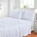 Ver imagem 2 de Jogo de Cama 3 Peças 300 Fios Toque de Seda - Jolitex - Branco Liso - King
