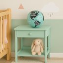 Ver imagem 2 de Luminaria Globo Terrestre Decorativa com Led e Movimento Automatico Mapa Mundi Vintage para Escritor