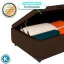 Ver imagem 3 de Cama Box Baú Solteiro Marrom Nature 88x188