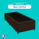 Ver imagem 5 de Cama Box Baú Solteiro Marrom Nature 88x188