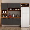 Ver imagem 1 de Cozinha Compacta Suspensa 6 Portas 2 Gavetas Liz Chf