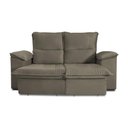 Ver imagem 4 de Sofá Retrátil Reclinável America 1,80m Suede Marrom Claro