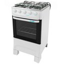 Ver imagem 2 de Fogão Mueller 4 Bocas Moderatto Manual Mesa de Aço Inox Forno 48 Litros