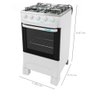 Fogão Mueller 4 Bocas Moderatto Manual Mesa de Aço Inox Forno 48 Litros - 3