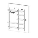 Ver imagem 2 de Estante Roupeiro Modulados Aramados Compacto Resistente 1,60m Br