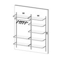Ver imagem 2 de Estante Roupeiro Modulados Aramados Compacto Resistente 1,90m Br