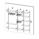 Ver imagem 2 de Estante Roupeiro Modulados Aramados Compacto Resistente 2,20m Br