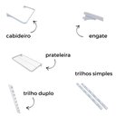 Ver imagem 3 de Closet Armário Aramado Modulado Gaveta Prateleira 1,90m BR