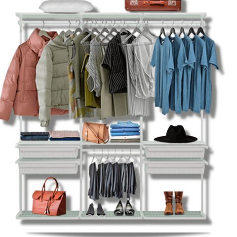 Closet Armário Aramado Modulado Gaveta Prateleira 1,90m Br
