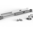 Ver imagem 1 de Kit 8 Pistões a Gás 120n Cinza P/ Móveis Abertura para Cima