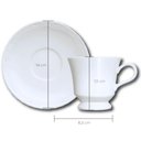Ver imagem 3 de Kit Café da Manhã 4 Peças Xícara com Pires Bowl 510ml Prato de Sobremesa Germer Porcelana