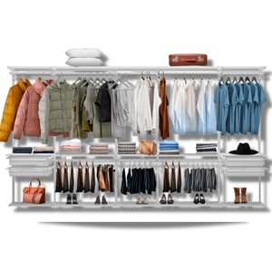 Closet Armário Aramado Modulado Gaveta Prateleira 3,70m BR