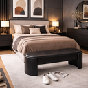 Ver imagem 1 de Recamier Puff Decorativo Fly 110cm Cama Casal Estofados:preto Courino Sintético