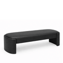 Ver imagem 2 de Recamier Puff Decorativo Fly 110cm Cama Casal Estofados:preto Courino Sintético