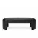 Ver imagem 3 de Recamier Puff Decorativo Fly 110cm Cama Casal Estofados:preto Courino Sintético