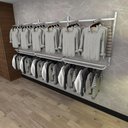 Ver imagem 1 de Arara de Roupas Closet Quarto com 16 Peças Cremalheira 300x100 Cm Cor Branco Modelo Clst1b437