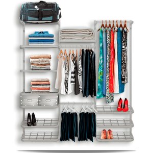 Roupeiro Closet Modulado Aramado Caixas Organizadoras 1,90m Br