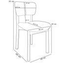 Ver imagem 7 de Mesa para Sala de Jantar Ourense com 06 Cadeiras Sala de Jantar Dara L02 Bouclê Cru - Lyam Decor