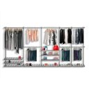 Ver imagem 1 de Guarda-Roupa Closet Aramado Aberto CLR281 - 4,00m