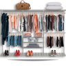 Cabideiro Arara Closet Casal Prateleira Aço Aramado - 2,80m Br - 1