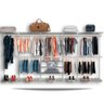 Cabideiro Arara Closet Casal Prateleira Aço Aramado - 4,00m Br - 1