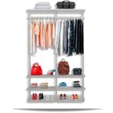 Ver imagem 1 de Guarda-Roupa closet aramado sem portas CLR285 - 1,30m