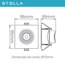 Ver imagem 3 de Spot Embutir Easy Mr16 Evo Quadrado 4,5w 3000k 340lm-stella