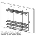 Ver imagem 2 de Guarda-Roupa closet aramado sem portas CLR285 - 2,20m