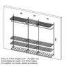 Guarda-Roupa closet aramado sem portas CLR285 - 2,50m - 2