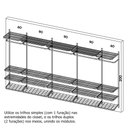 Ver imagem 2 de Guarda-Roupa closet aramado sem portas CLR285 - 4,00m