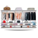 Ver imagem 1 de Guarda-Roupa closet aramado sem portas CLR285 - 4,00m