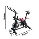 Ver imagem 2 de Bicicleta Ergométrica Regulagem de Força Bike Exercícios Fisioterapia Ajustável Vermelha Importway