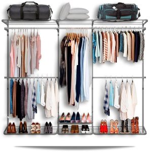 Arara Cabideiro Aramado Trilho Sapateira Maleiro 2,50m Br