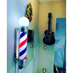 Barber Pole Giratório 70cm Estilo Americano voltagem Bivolt. - 7