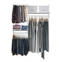 Ver imagem 1 de Closet Arara Aramado Trilho Parede Super Resistente Moderno 1,60 Br