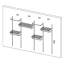 Ver imagem 6 de Closet Arara Aramado Trilho Parede Super Resistente Moderno 2,80 Br