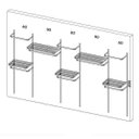 Ver imagem 2 de Closet Arara Aramado Trilho Parede Super Resistente Moderno 3,70 Br