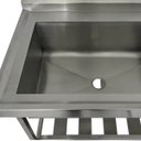 Ver imagem 5 de Pia Aço Inox Industrial 160x70x90 Cm Cuba Grande Cubão Esquerda Nortinox