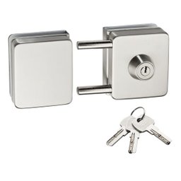 Fechadura Soprano de Sobrepor Vidro/Vidro Pivotante 2 Pinos - 1