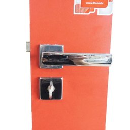 Fechadura 3F 740 M117 Banheiro Roseta Quadrada Cromado - 3