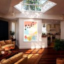Ver imagem 3 de Quadro Canvas Boho Pastel Minimalista 60x40cm Mold Branca
