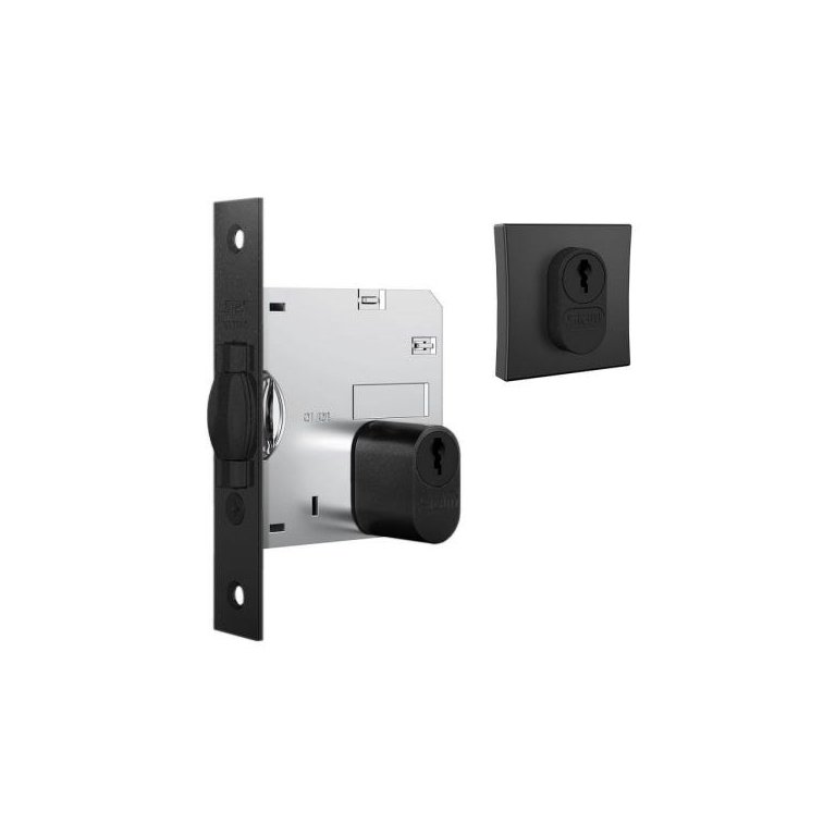 Fechadura Stam 1005 Rolete Pivotante Externa Quadrada Black