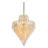 Lustre Pendente Cristal Gold Cascata - 1