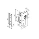 Ver imagem 2 de Trava de Segurança Imab 2000 Tecnoponto Redonda Cromado