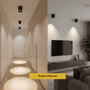 Ver imagem 4 de Kit 37 Spot de Sobrepor Quadrado C/ 37 Lâmpada Led Mr16 Gu10 - Preto - Branco Neutro - 127 220v