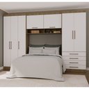 Ver imagem 1 de Quarto Modulado Queen com Guarda-roupas e Maleiro Paris Luciane Móveis