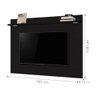 Painel para TV 1.6 Lorrana Preto com Led - 2